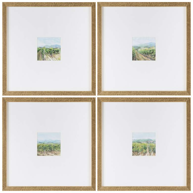Image 1 Vineyards Framed Wall Art Set of 4