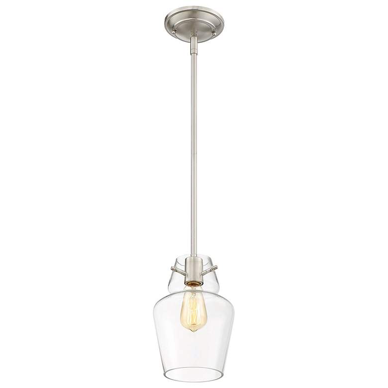 Image 5 Vintage 1-Light Mini-Pendant in Satin Nickel more views