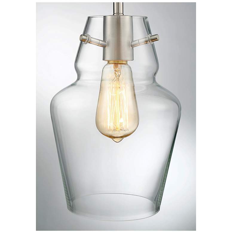 Image 6 Vintage 1-Light Mini-Pendant in Satin Nickel more views