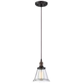 Image1 of Vintage; 1 Light; Pendant with Clear Glass; Vintage Lamp Included