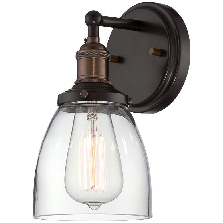 Image 1 Vintage; 1 Light; Sconce with Clear Glass; Vintage Lamp Included