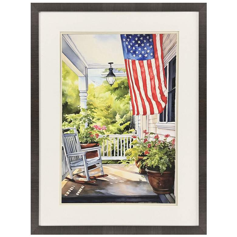 Image 1 Vintage 24"W x 32"H Porch I Framed Wall Art