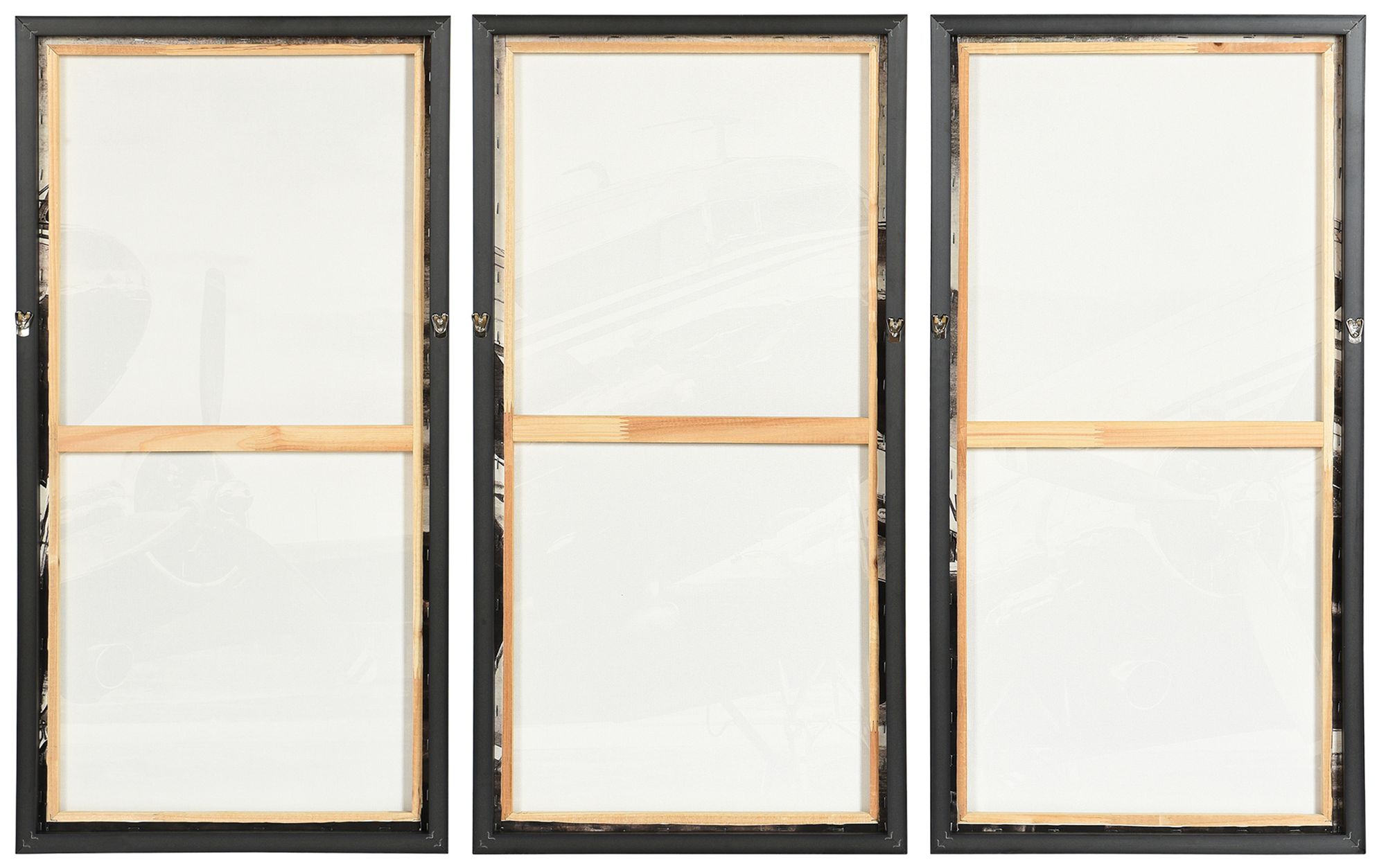 Image 4 Vintage Airliner 50 x 32 Hand-Embellished Framed Canvas Wall Art more views