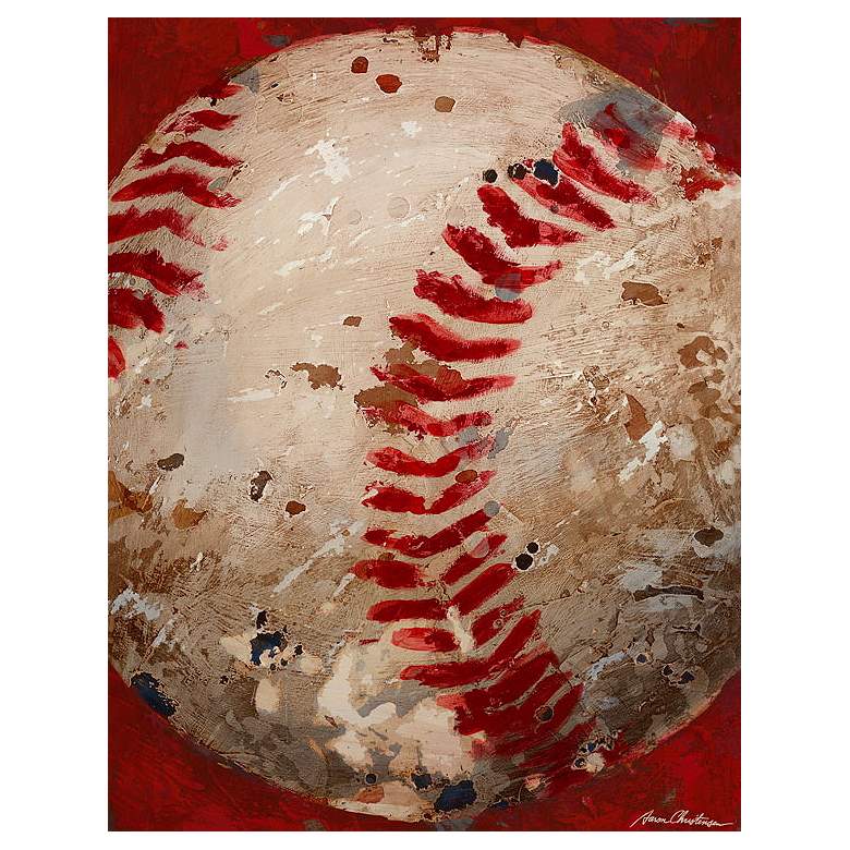 Image 1 Vintage Baseball 18 inch High Canvas Wall Art