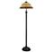 Vintage Bronze With Tiffany Style Shade Floor Lamp
