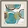Vintage Bubbles II 25" Square Framed Abstract Wall Art