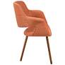 Vintage Flair Orange Fabric Dining Chair