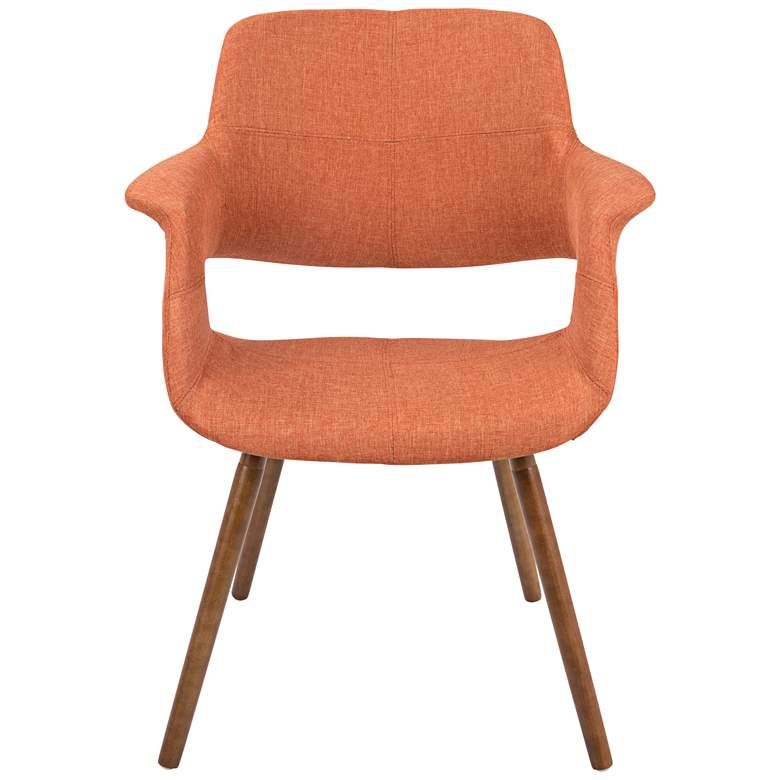 Vintage Flair Orange Fabric Dining Chair more views
