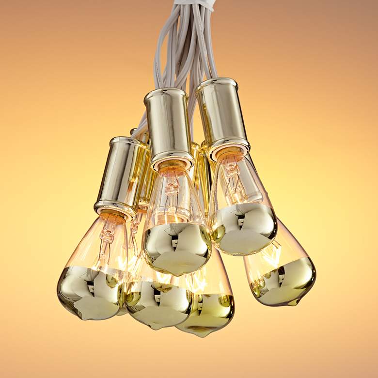 Image 1 Vintage Gold 15-Light Strand Indoor String Light Set