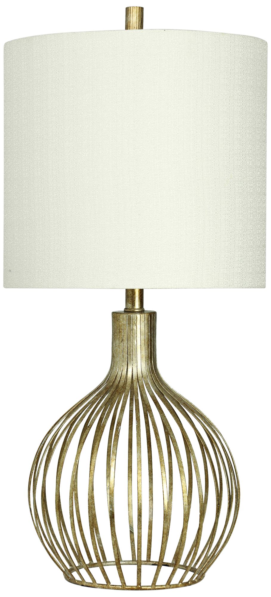 Gold cage deals table lamp