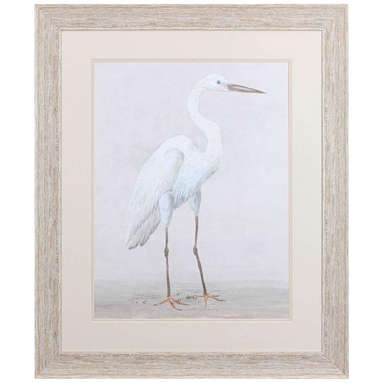 Image 3 Vintage Heron I 34 inch High Rectangular Framed Wall Art