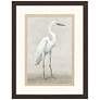 Vintage Heron I 35" High Rectangular Giclee Framed Wall Art in scene