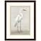 Vintage Heron I 35" High Rectangular Giclee Framed Wall Art