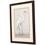 Vintage Heron I 35" High Rectangular Giclee Framed Wall Art in scene