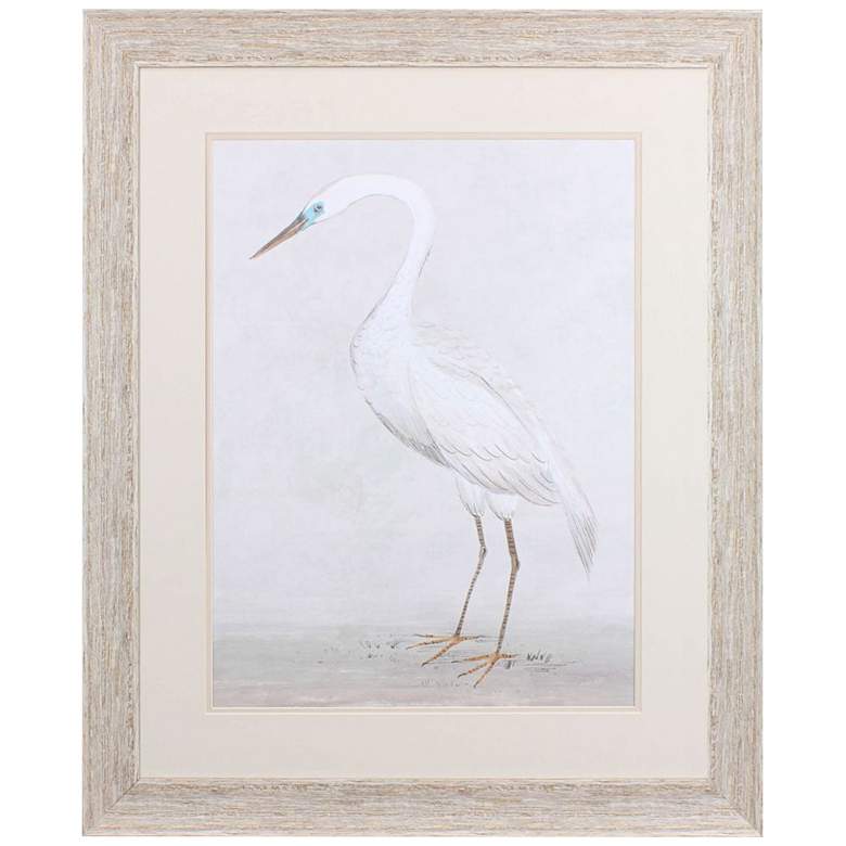 Image 3 Vintage Heron II 34" High Rectangular Framed Wall Art