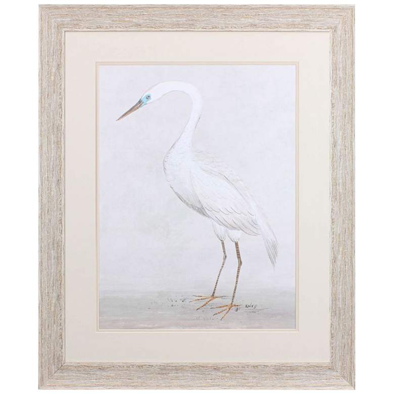 Image 3 Vintage Heron II 34 inch High Rectangular Framed Wall Art