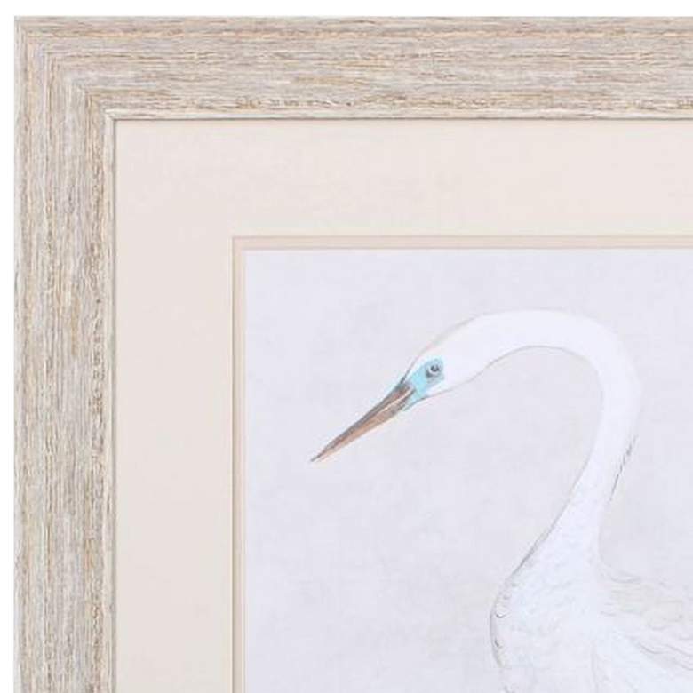 Image 4 Vintage Heron II 34" High Rectangular Framed Wall Art more views