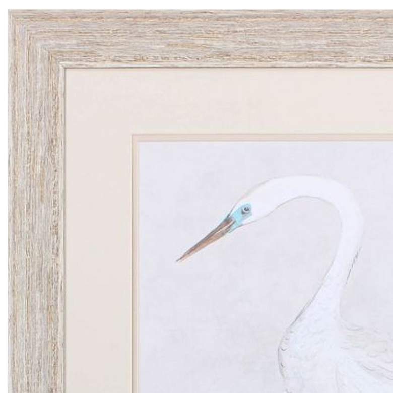 Image 4 Vintage Heron II 34 inch High Rectangular Framed Wall Art more views