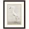 Vintage Heron II 35" High Rectangular Giclee Framed Wall Art