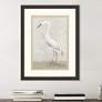 Vintage Heron II 35" High Rectangular Giclee Framed Wall Art in scene