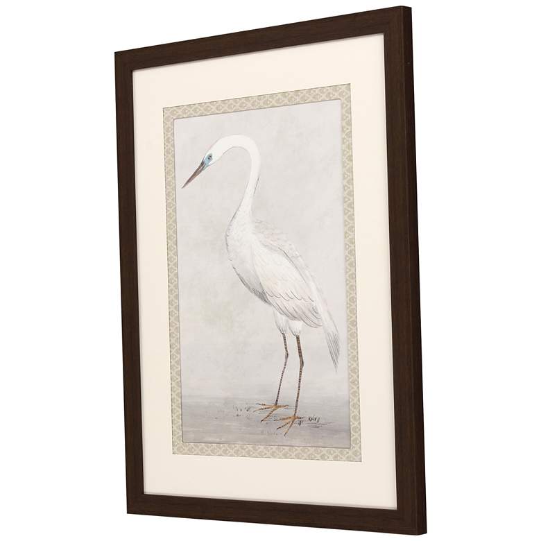Image 5 Vintage Heron II 35 inch High Rectangular Giclee Framed Wall Art more views