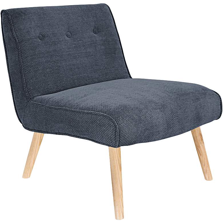 Image 1 Vintage Neo Deep Blue Upholstered Accent Chair