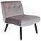 Vintage Neo Silver Upholstered Accent Chair