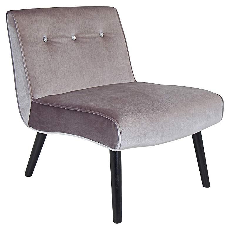 Image 1 Vintage Neo Silver Upholstered Accent Chair