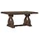 Vintage Salvage 66" Wide Walnut Extendable Dining Table