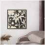 4_Vintage Textile 1 26"W x 26"H Transitional Framed Art more views