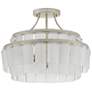 3_Vintner 15 1/2" Wide Silver Leaf 2-Layer Ceiling Light more views