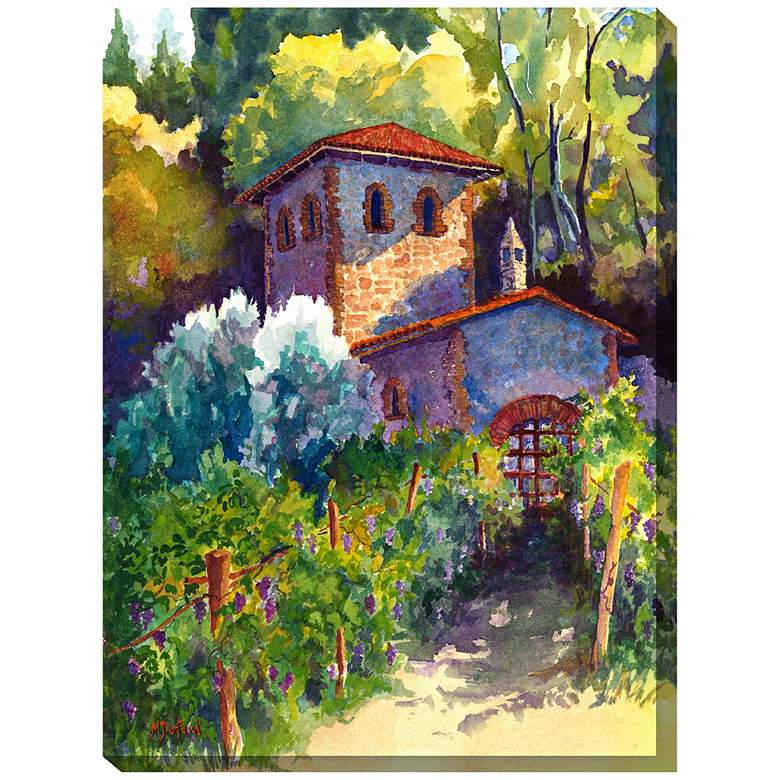 Image 1 Vintner&#39;s Cottage 40 inchH All-Weather Indoor-Outdoor Wall Art