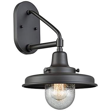 Vinton Station 15" High Oil-Rubbed Bronze Outdoor Wall Light