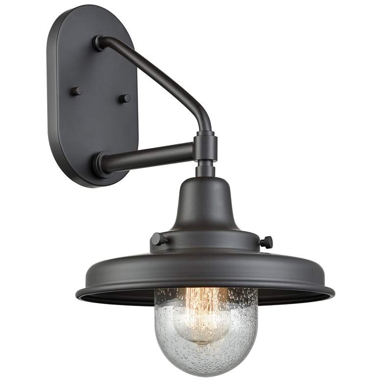 Image 1 Vinton Station 15 inch High 1-Light Outdoor Sconce - Oil Rubbed Bronze