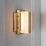 Viola 4 3/4" High Electroplated Aged Brass LED Wall Sconce