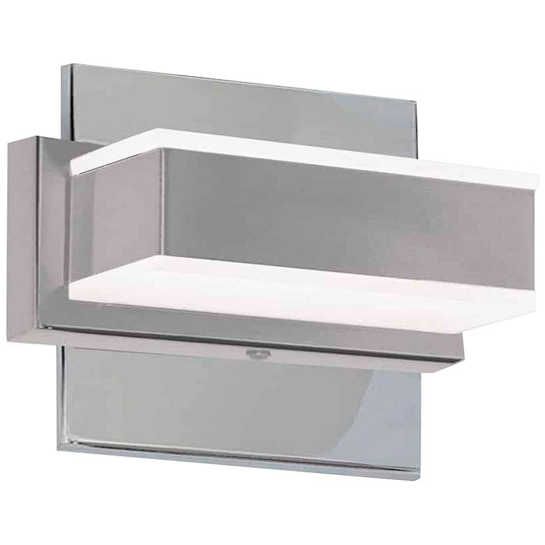 Image 2 Viola 4 3/4 inchH Electroplated Polished Chrome LED Wall Sconce