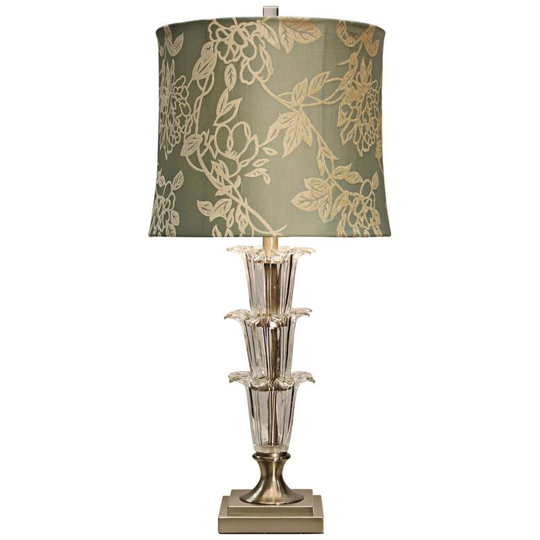 Image 1 Viola Gold Floral Table Lamp
