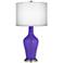 Violet Double Sheer Silver Shade Anya Table Lamp