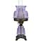 Violet Hobnail Glass 18 1/2"H Hurricane Accent Table Lamp