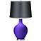 Violet - Satin Dark Gray Shade Ovo Table Lamp