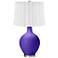 Violet White Curtain Ovo Table Lamp