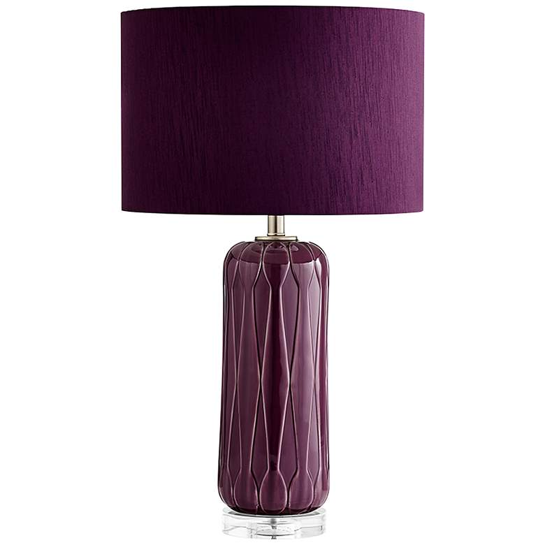 Image 1 Violetta Purple Ceramic Table Lamp