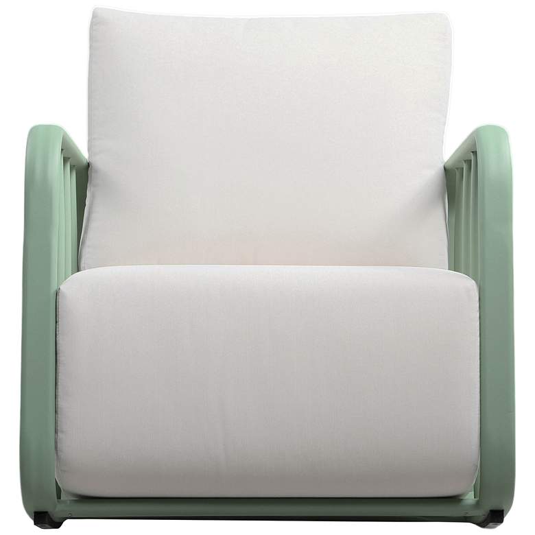 Image 3 Violette Mint Green Outdoor Rocking Chair more views