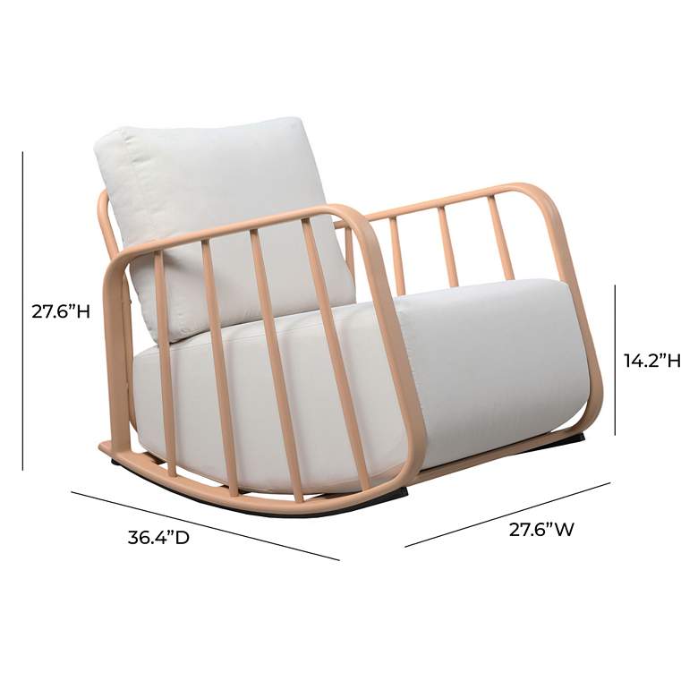 Image 6 Violette Terracotta Outdoor Rocking Chair more views