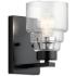 Vionnet 8.5"  Wall Sconce  in Black