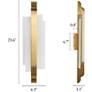2_Viora 6.3" Wide Gold 1-Light LED Wall Sconce more views