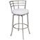 Viper 26" White Faux Leather Swivel Counter Stool