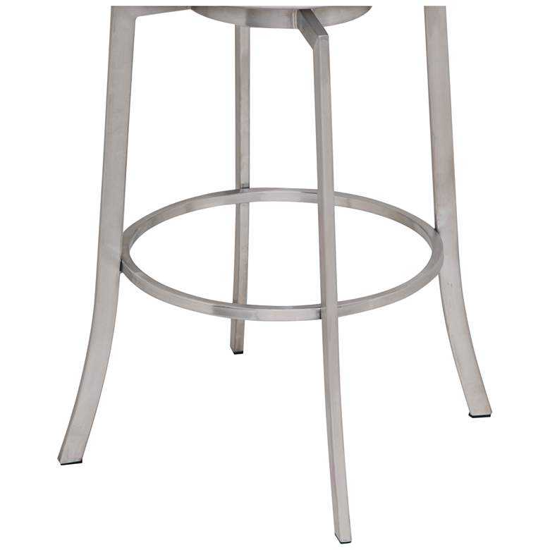 Image 3 Viper 26" White Faux Leather Swivel Counter Stool more views