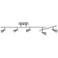 Viper 51 1/2" Wide 5-Light Brushed Steel LED Track Fixture