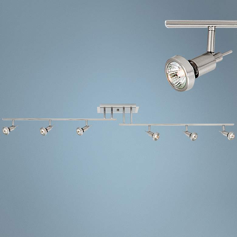 Image 1 Viper 6-Light Brushed Steel LED Track Fixture